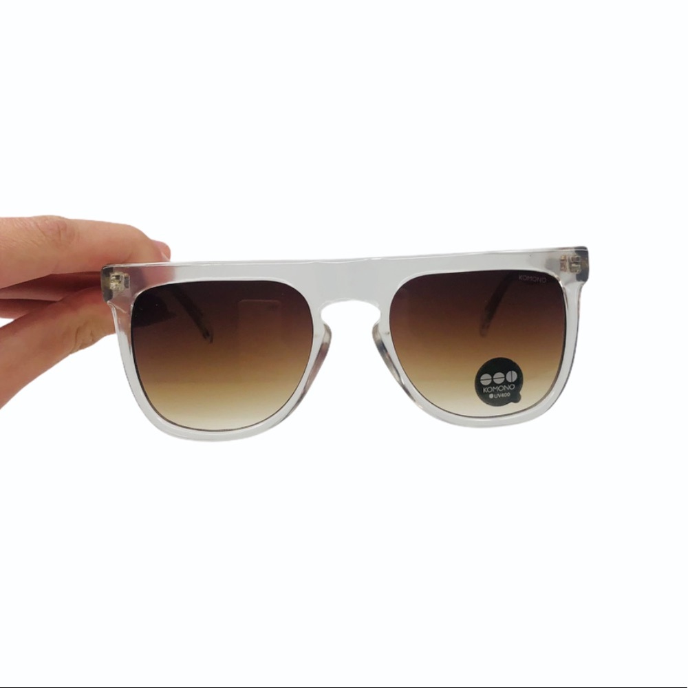 KOMONO Bennet Clear Sunglasses  NEW NWT